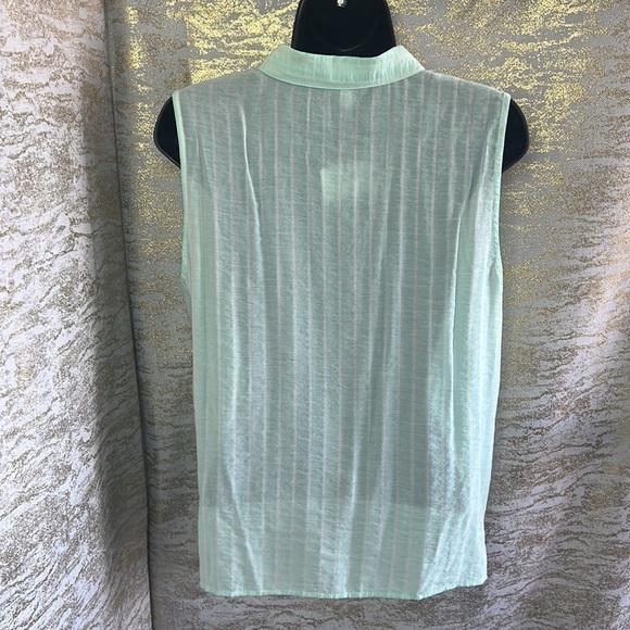 Koton Striped Sleeveless Button-Up Shirt Size EU 42 - Picture 8 of 13